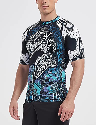 LAFROI Men's Short Sleeve Bjj Rashguard