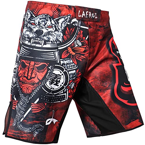LAFROI Mens MMA/BJJ Warrior Shorts